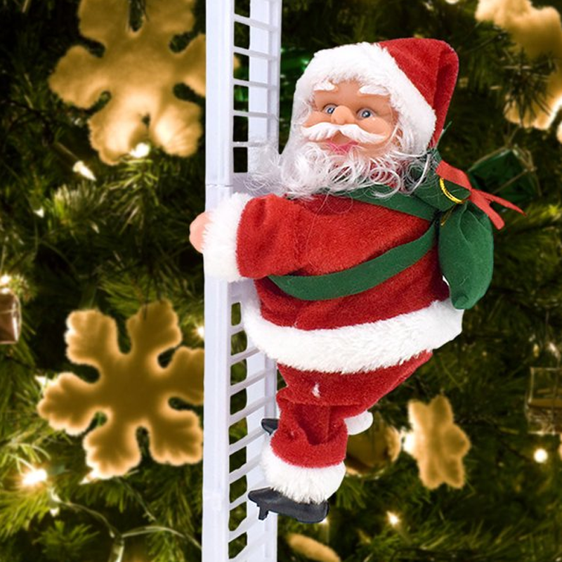 Brehn | 🎅Elektrischer Weihnachtsmann, der mit Musik die Leiter erklimmt