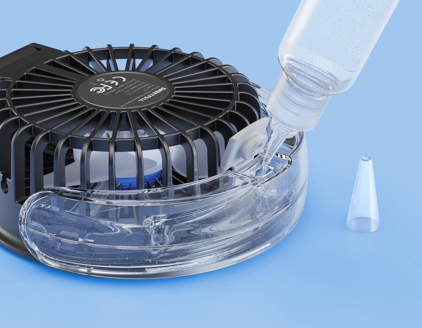 Tragbarer Nebelventilator - 180° faltbar | Brehn