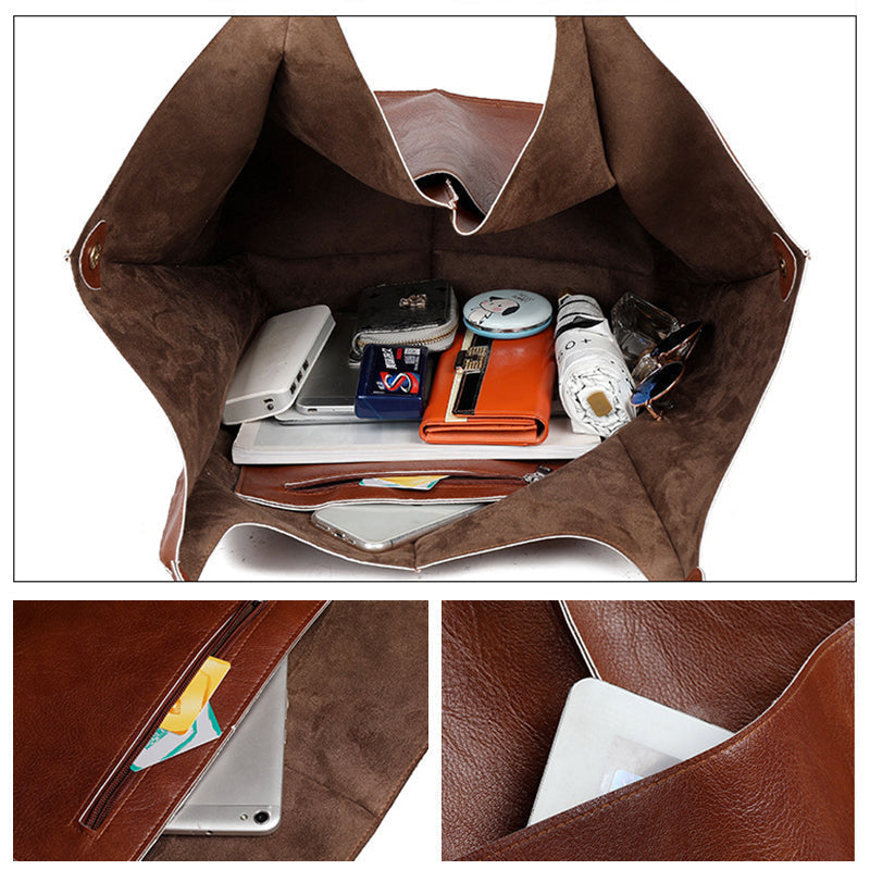 Übergroße Leder-Wochenendtaschen