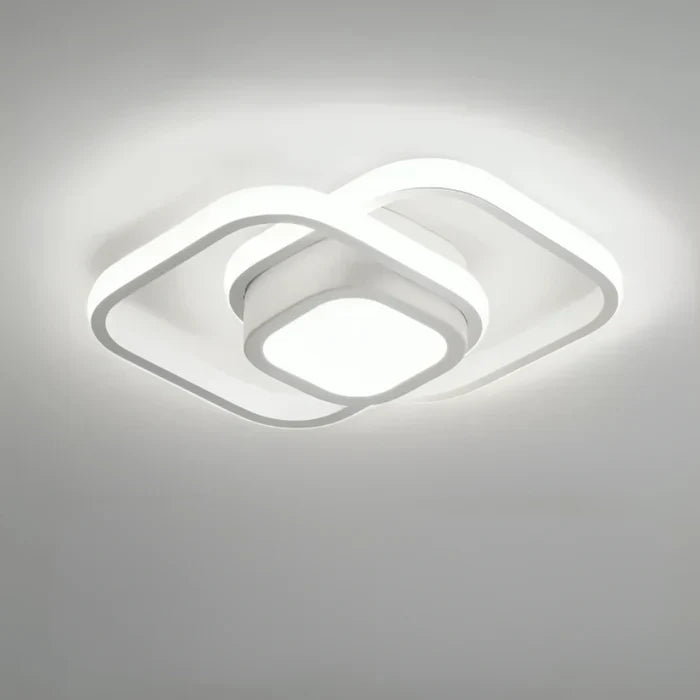 Moderne LED-Deckenleuchte mit doppeltem Ringdesign - Dämmerungsringe | Brehn