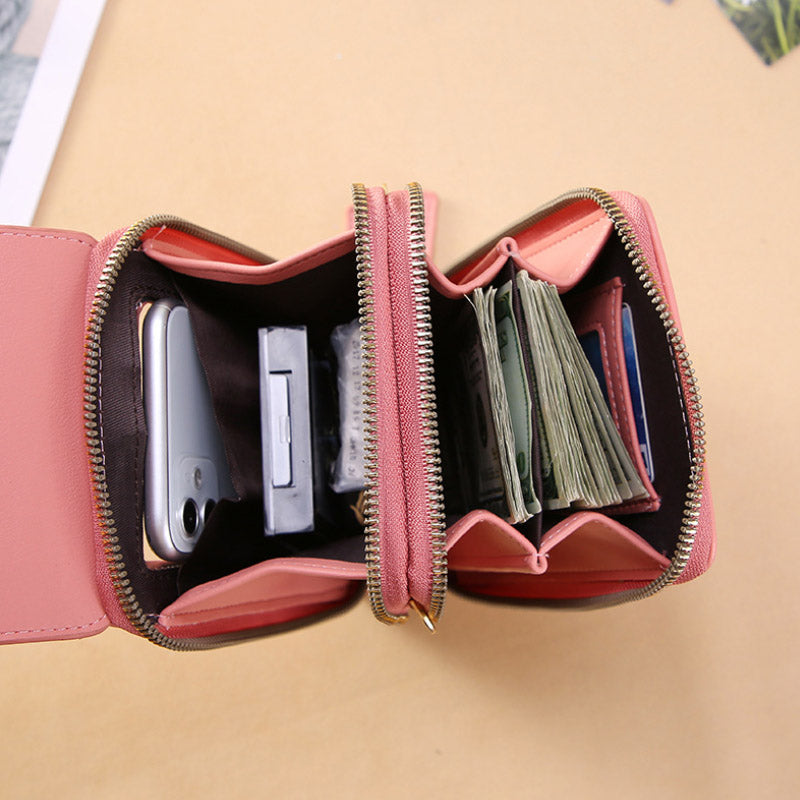Anti-Diebstahl-Ledertasche mit Touchscreen | Brehn