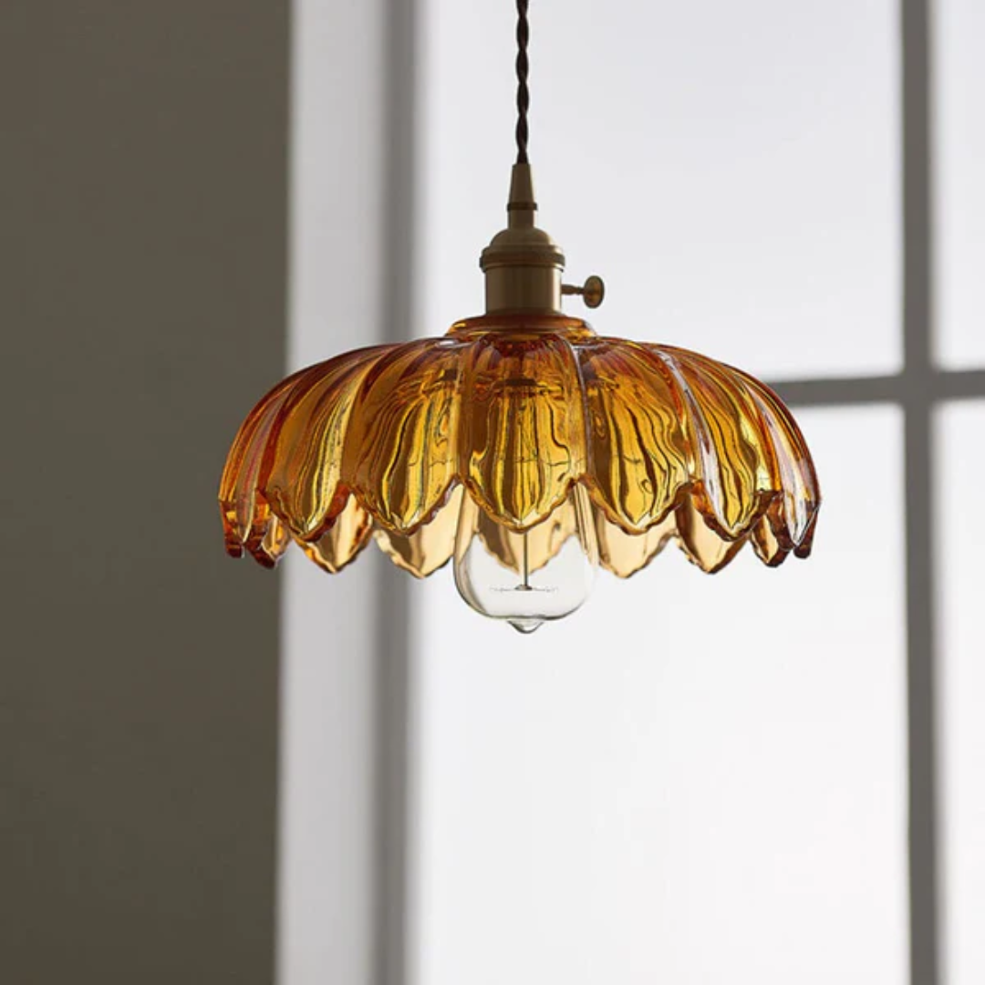 Brehn | Vintage Glas Hängelampe