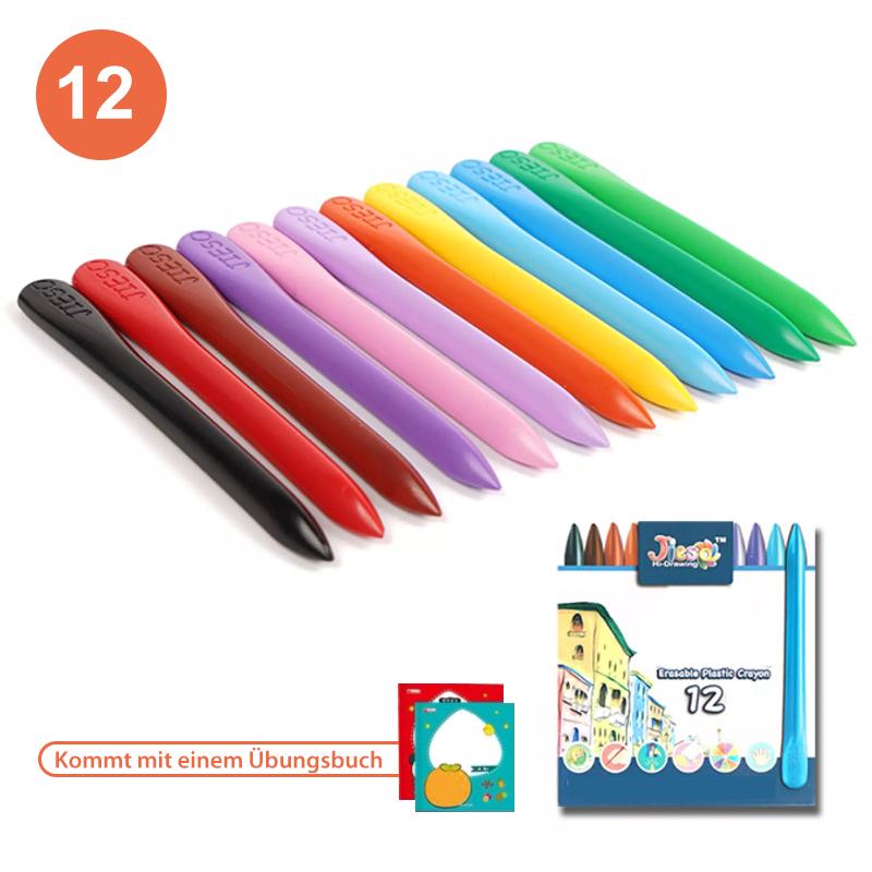 Brehn | Kindertagsgeschenke Plastikpinsel Set für Kinder mit Übungsbuch