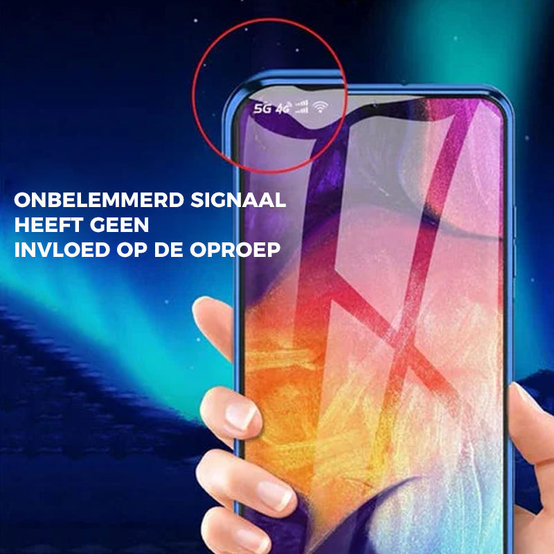 Brehn | gehärtetes Glas Doppelseitige Handyhülle für Samsung