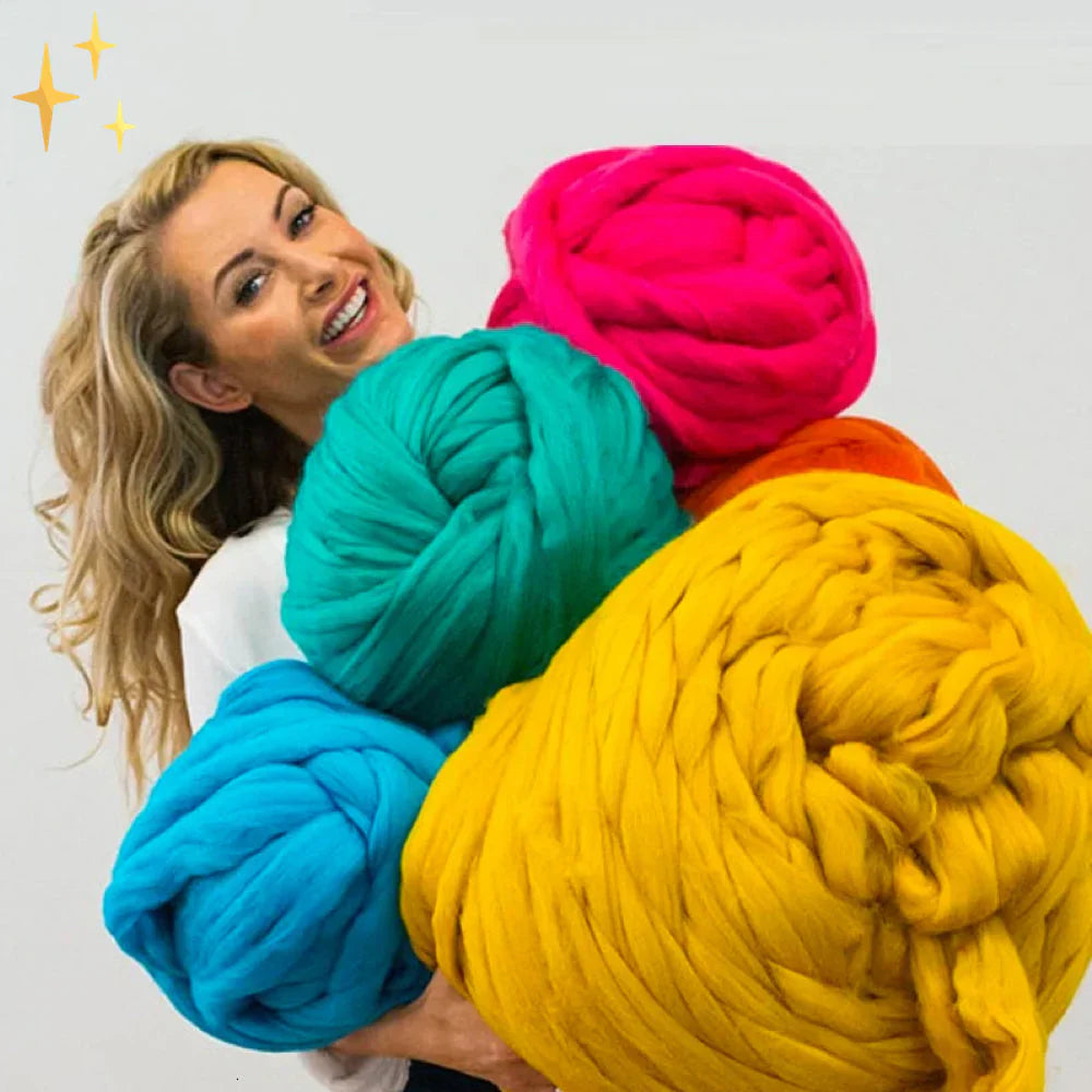 Brehn | DIY Chunky XL 1000 Gramm Garn für weiche Decken