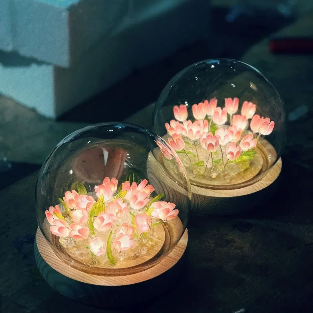 Glasglocke Tulpenlicht | Brehn