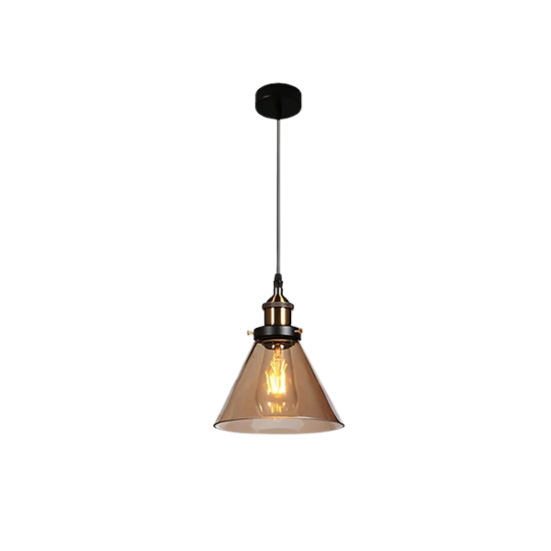 Brehn | Vintage Pendelleuchte Glas | Stylische Esstischlampe