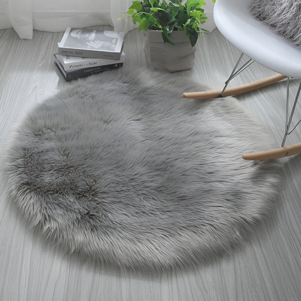 Runder Plüsch Schlafzimmer Boden Teppich | Brehn