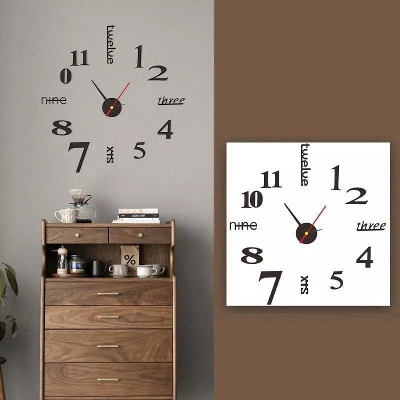 DIY Moderne Die-freie Wanduhr | Brehn
