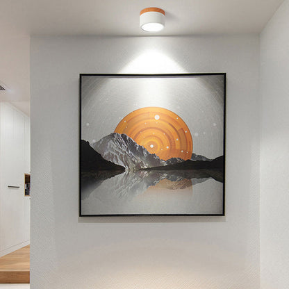 Moderne LED-Deckenleuchte, flächenbündig, zylinderförmig