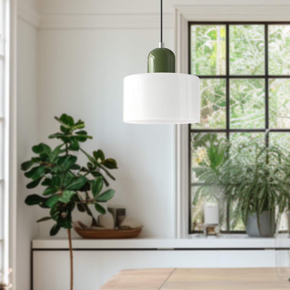 Brehn | Bauhaus Kreativ Glas Pendelleuchte - Kreatives Glas für ein elegantes Interieur