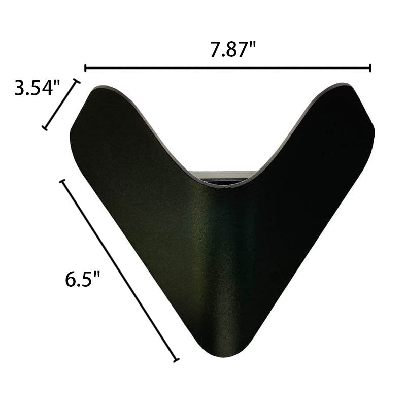 Moderne kreative Triangel Aluminium LED Außen wasserfest Wandlampe | Brehn