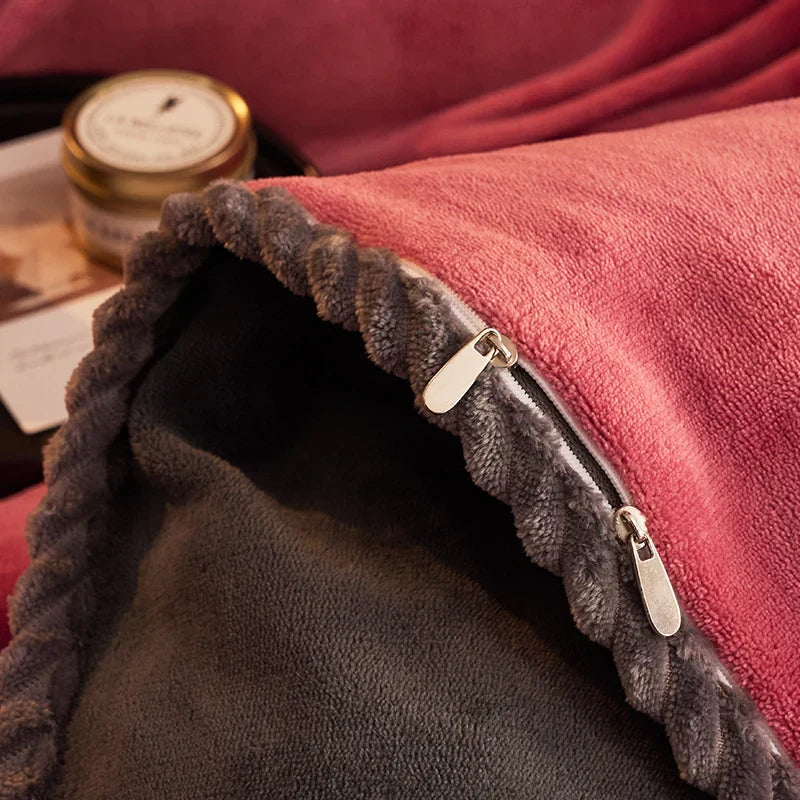 Brehn | Luxuriöses Samt-Fleece Bettbezug-Set - PlushHaven