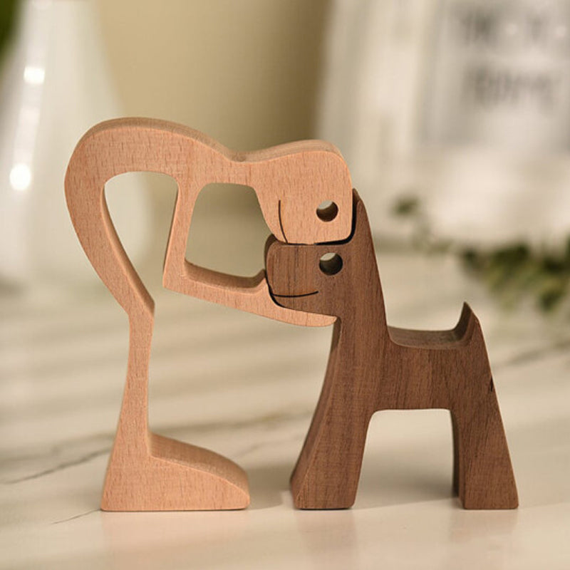 Tischornamente aus Holz für Tierliebhaber
