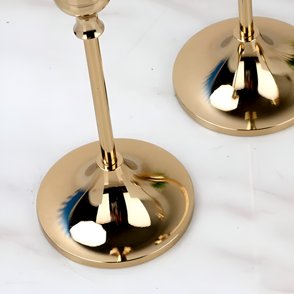 Gold Taper Kerzenhalter Set | Brehn