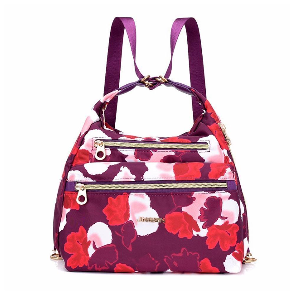 Tasche mit doppelten Reißverschlüsse, Rucksack, Handtasche und Umhängetasche | Brehn