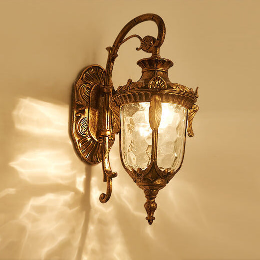 Europäische Deluxe Laterne Außen wasserdicht 1-Lampen Wand sconce Lampe | Brehn