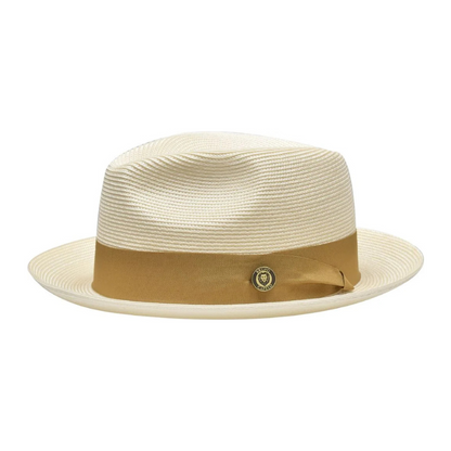 Natürlicher Strohhut Fedora | Brehn
