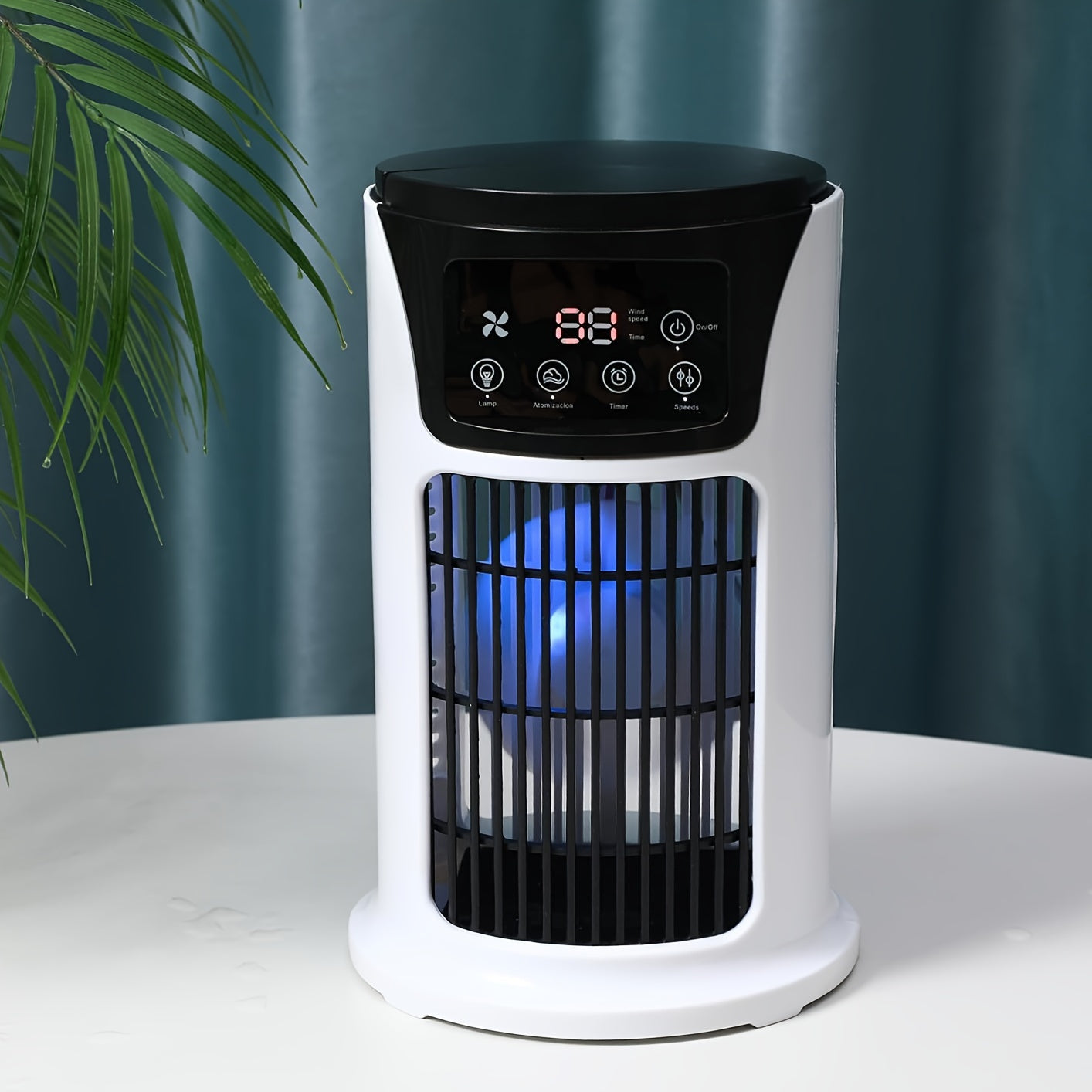 Tragbarer Klimaanlagen-Luftbefeuchter Ventilator USB Weiß | Brehn