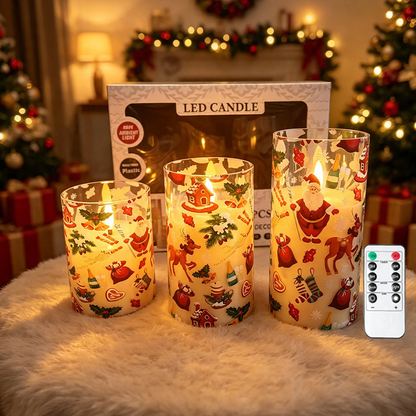 LED-Weihnachtskerzen mit Fernbedienung
