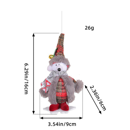 Weihnachts-Wichtel mit Strickmütze und Geweih