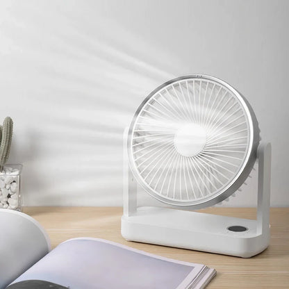 Kompakter wiederaufladbarer USB Tischventilator für Zuhause, Büro und im Freien | Brehn