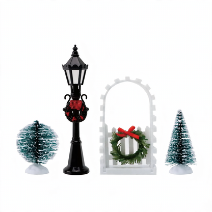 Miniatur-Weihnachtsdekorations-Set für Mikrolandschaften