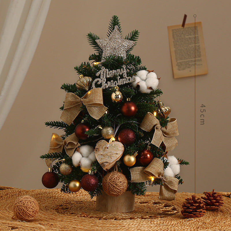Mini-Weihnachtsbaum-Set, dekorative Tischdekoration