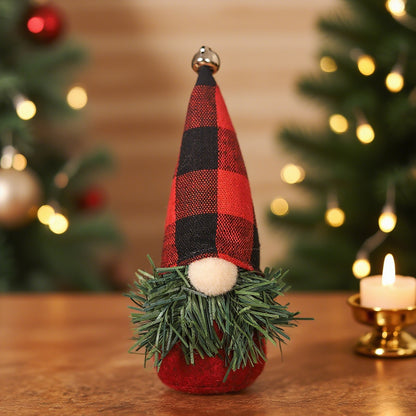Stehende Weihnachts-Wichtelfigur mit Sternenmütze