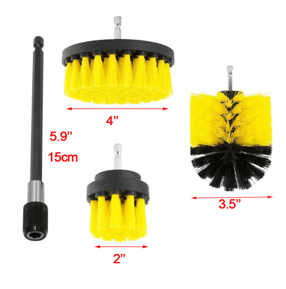 12-in-1-Reinigungsbürsten-Set für Bohrmaschine | Brehn