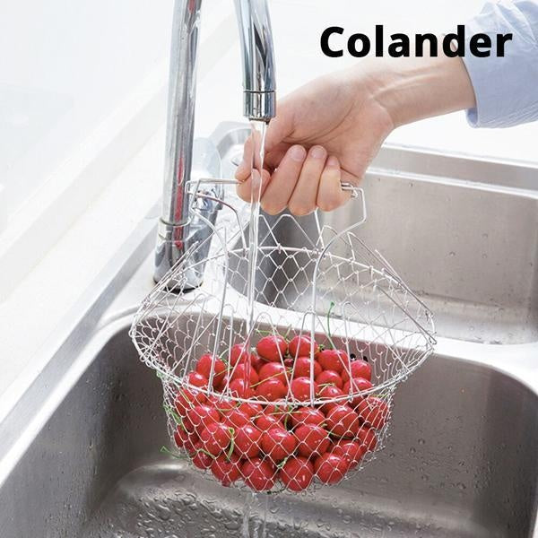 12-in-1 Flexibler Küchenkorb Edelstahl | Brehn