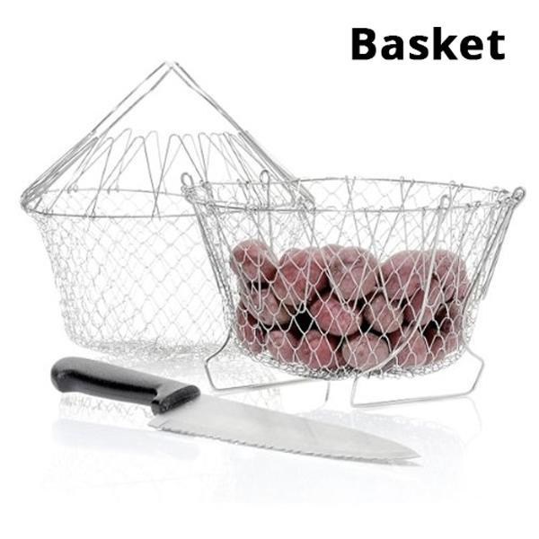 12-in-1 Flexibler Küchenkorb Edelstahl | Brehn