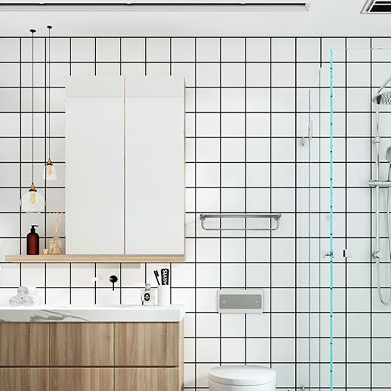 Quadratische Mosaikfliese zum Abziehen und Anbringen für Küche und Bad