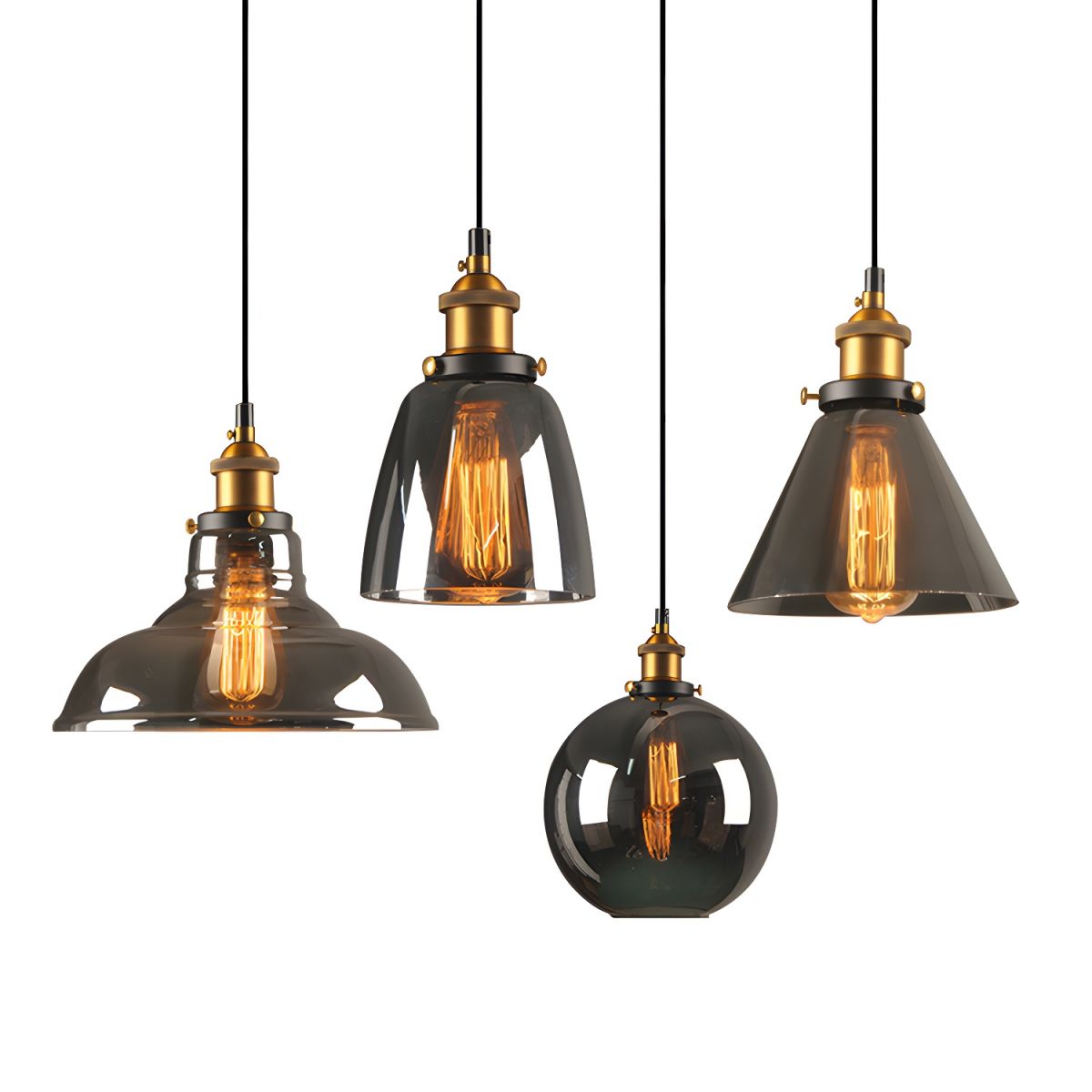 UrbanVibe Light - Amerikanisches Vintage Glas Pendelleuchte | Brehn