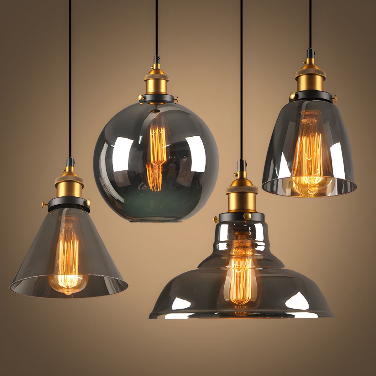 UrbanVibe Light - Amerikanisches Vintage Glas Pendelleuchte | Brehn