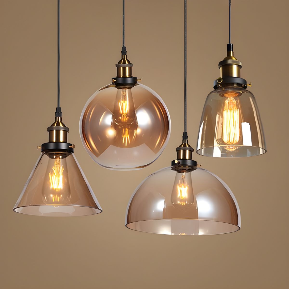 UrbanVibe Light – Pendelleuchte aus amerikanischem Vintage-Glas