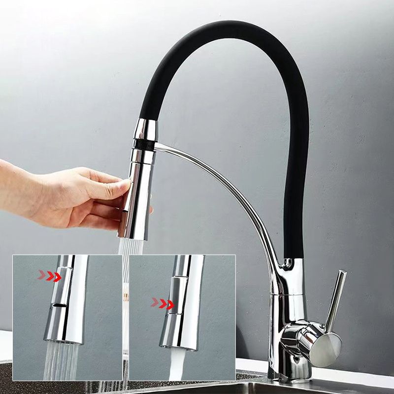 Moderne 1-Hand Waschbeckenarmaturen Kupfer Berührungslos mit Wasserspender Standard Küchenarmatur