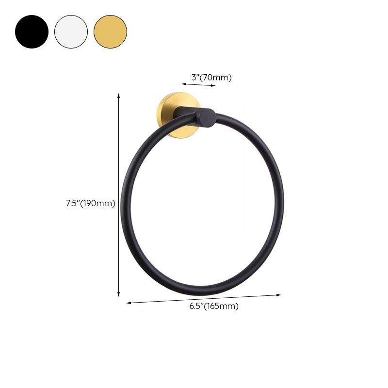 Modernes Badzubehör Set aus gebürstetem Edelstahl verchromt Handtuchstange/Ring & Bademantelhaken