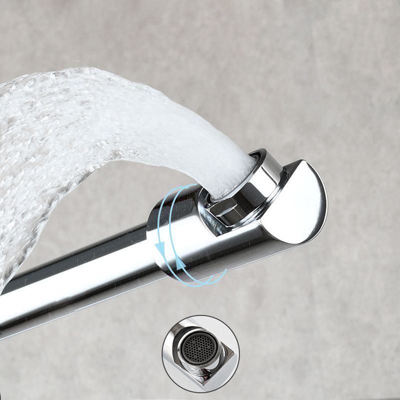 Moderner Zieh-Auslauf-Wasserhahn Einhebel Wandmontierter Topf-Füller Niedriger Profil 1-Loch Füller