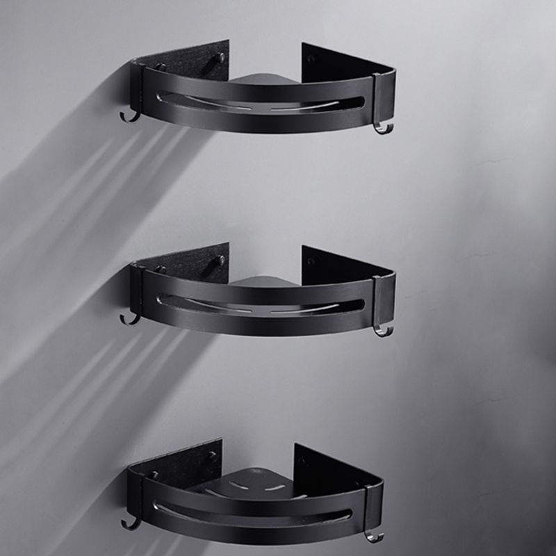 Matt Black Moderne Badezimmer Zubehör Set, Set von 3, Badezimmerregal