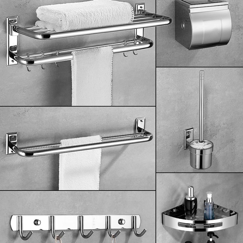 Silber zeitgenössische Badezimmeraccessoires als Einzelstücke oder als Set