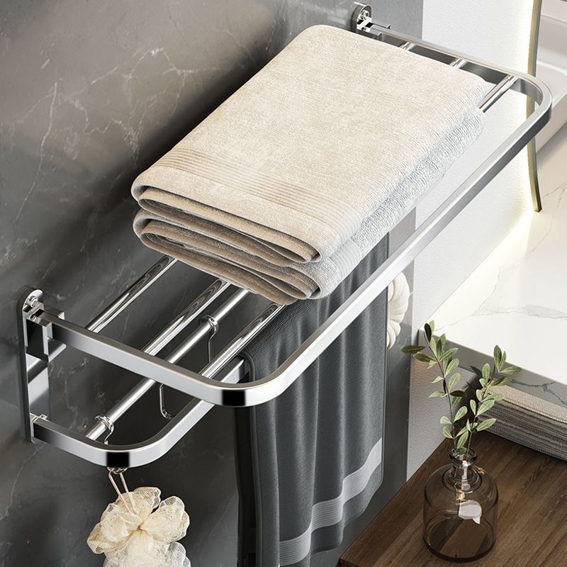 Polierter Chrom Moderner Badezimmer Zubehör Set aus Edelstahl mit Badregal/Handtuchhalter