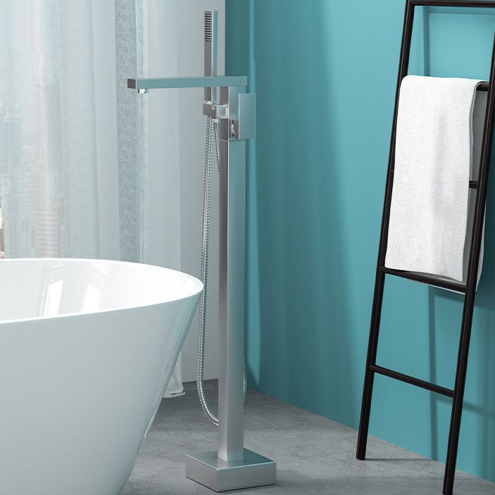 Moderne Freistehende Badewannenarmatur Kupfer Bodenmontierte Freistehende Badewannenarmatur