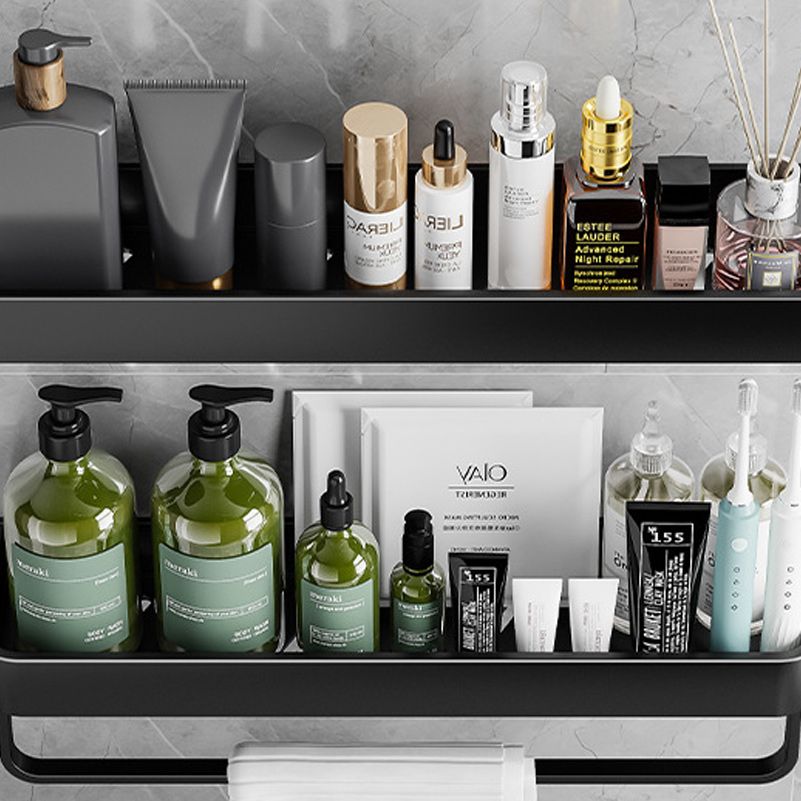 Zeitgenössisches Badezimmer Zubehör Hardware Set Aluminium Badezimmerregal