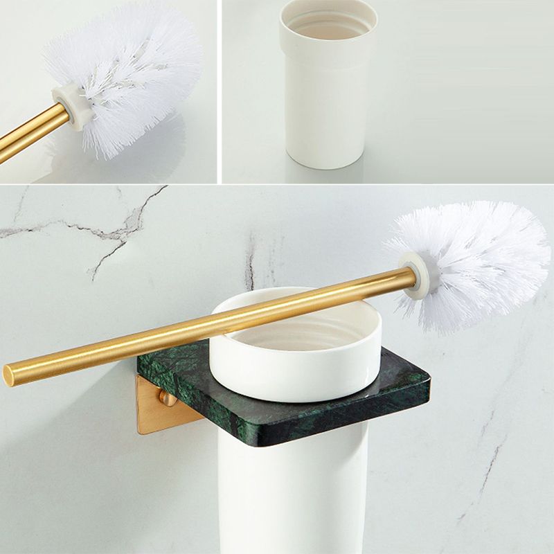 Golden Bath Hardware Set Messing & Marmor Badezimmer Zubehör Set