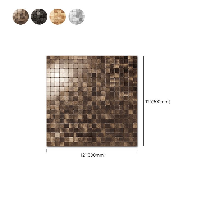 Mosaikfliesen Tapete Zeitgenössische Abzieh- und Klebetapete mit quadratischer Form