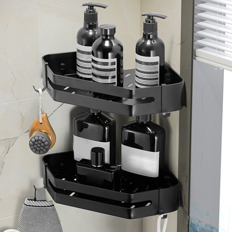 Modern 2/3-teiliges Badezimmer-Set Edelstahl Dreieckige Badregal aus Aluminium