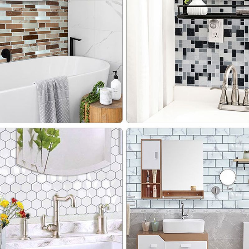 Kunststoff Peel & Stick Mosaikfliese Wasserfeste Peel & Stick Mosaikfliese mit quadratischer Form