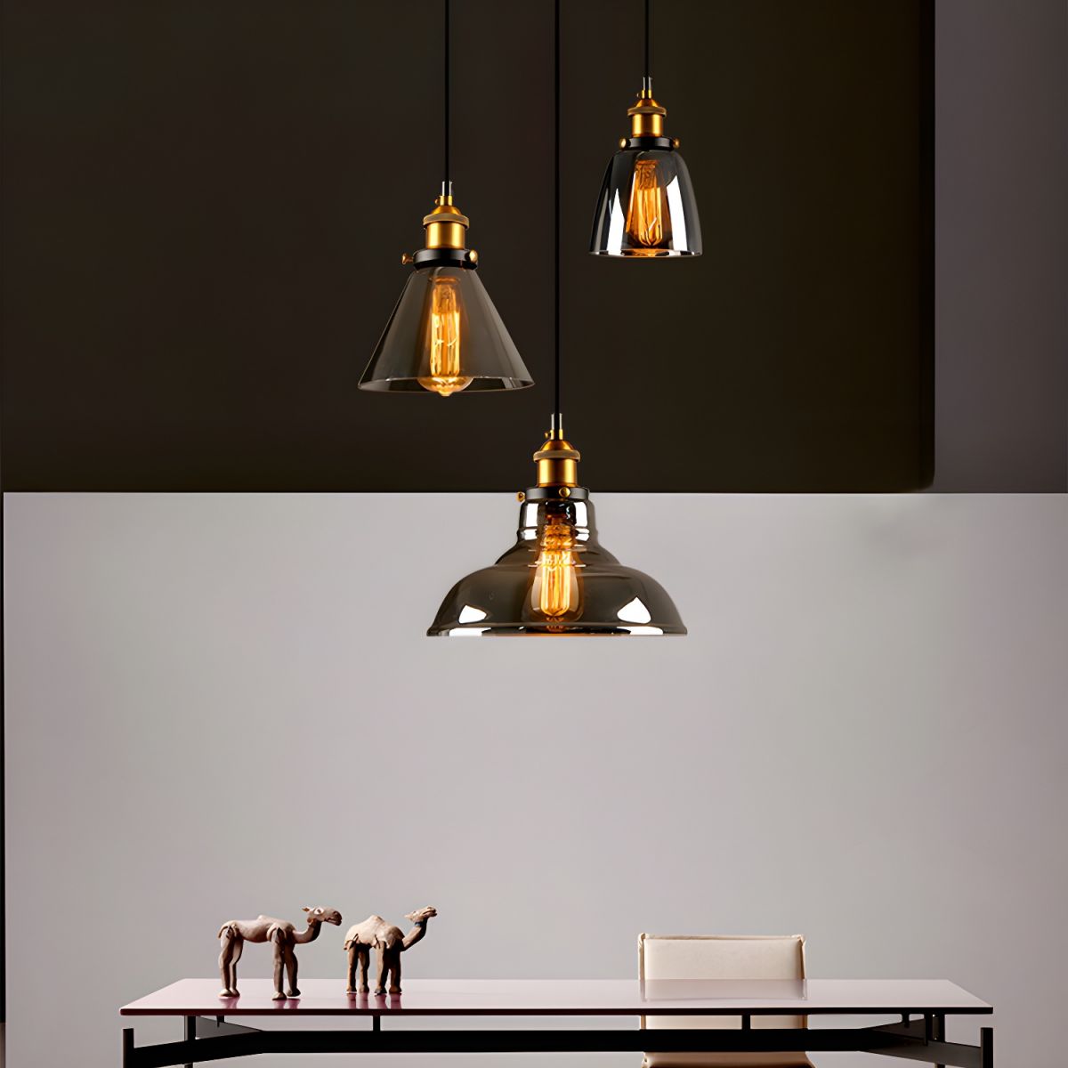 UrbanVibe Light - Amerikanisches Vintage Glas Pendelleuchte | Brehn
