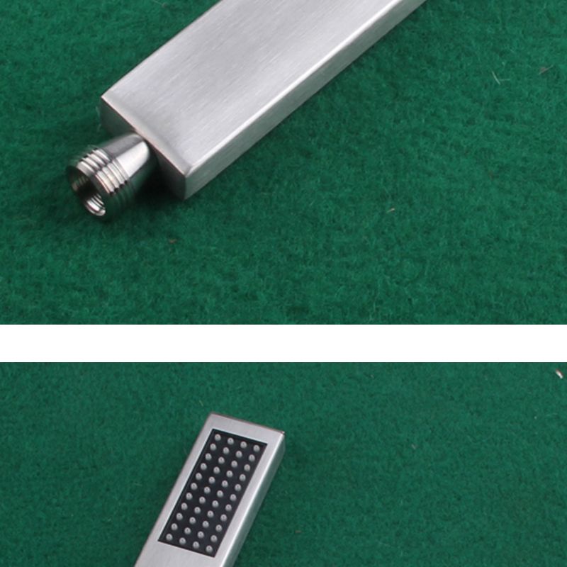 Einfaches Rechteck Duschkopf 304 Edelstahl Handbrause